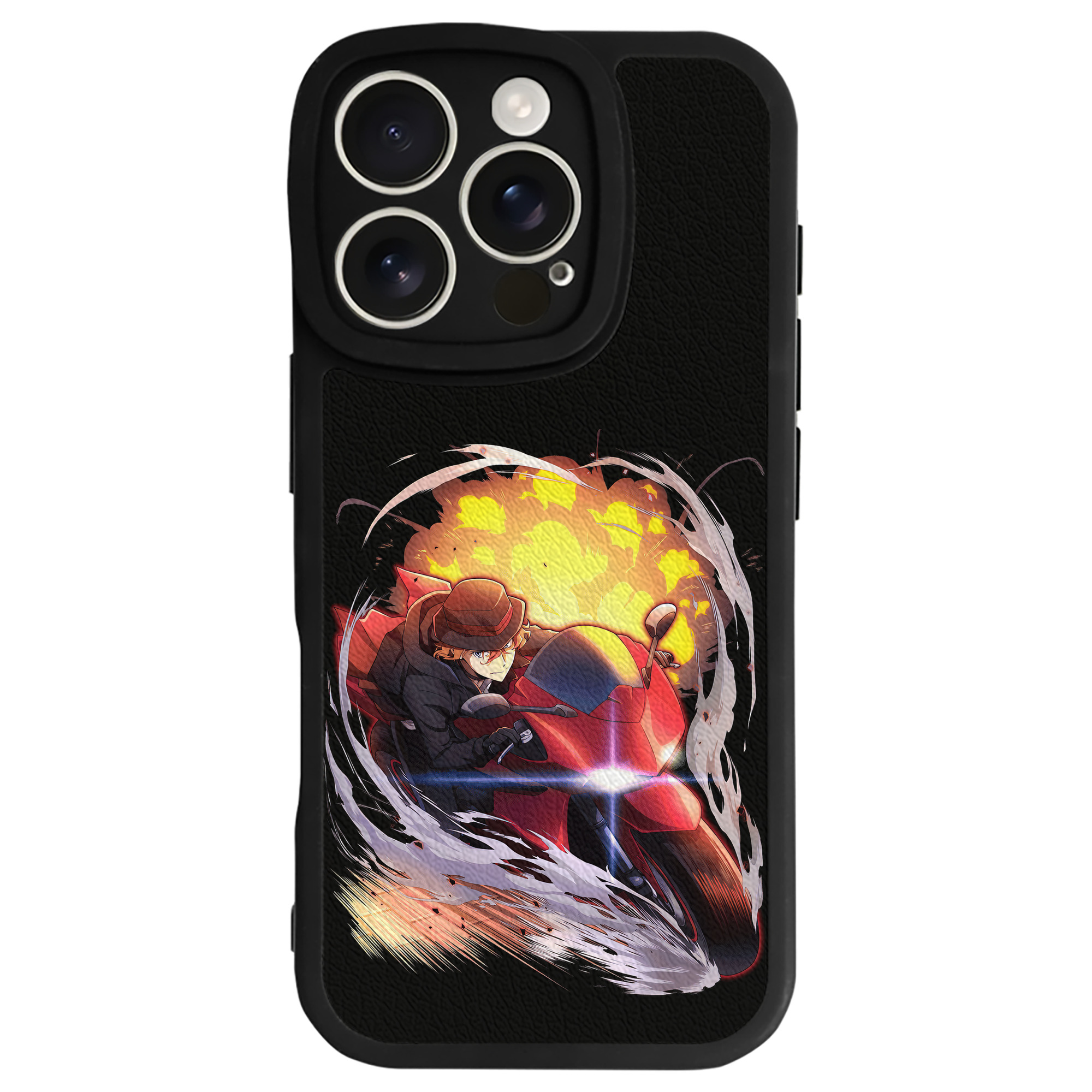 （画像用） 文豪ストレイドッグス Bungo Stray Dogs 【iPhone 16シリーズ対応】シリコンスマホケース（レザー調） 材質：シリコン